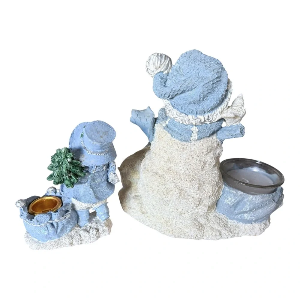 Vintage Snowman Figurine Lot Cornerstone Creations‎ Winter Christmas Decor 12pc